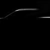 A shadowy silhouette of the redesigned Chevrolet Montana pickup truck