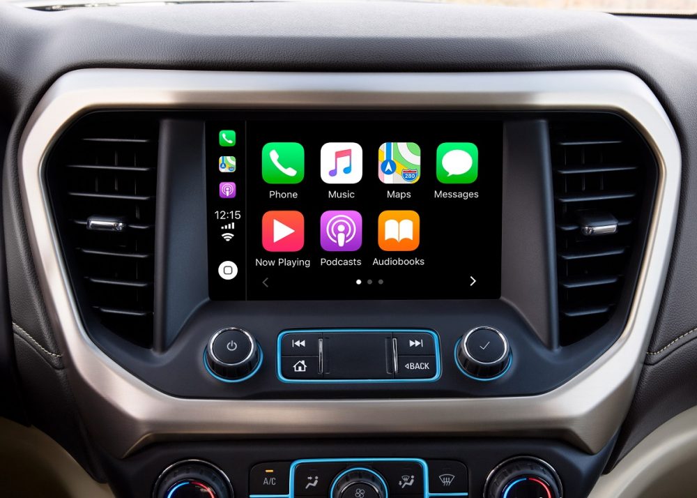 Apple CarPlay on GMC Acadia Denali touch screen