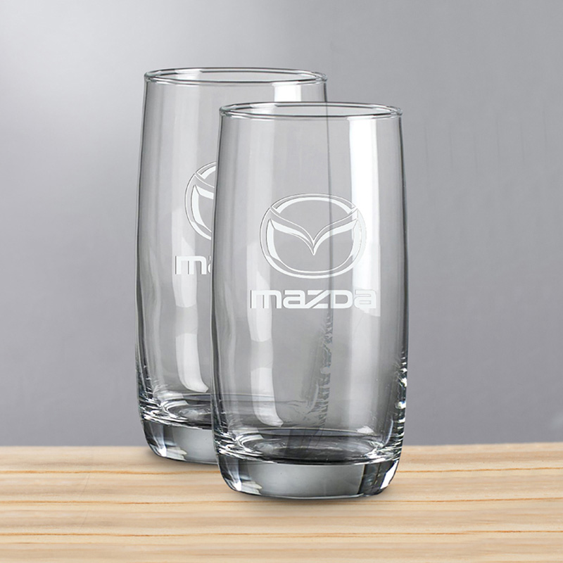 Mazda drinking glass set