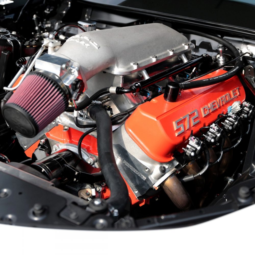 The 2022 Chevrolet COPO Camaro's new 572-cubic-inch Big Block V8 engine