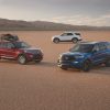 2022 Ford Explorer lineup on desert plain