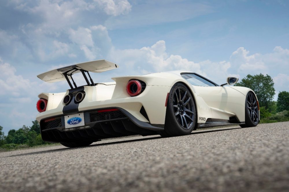 2022 Ford GT 64 Heritage Edition rear angle