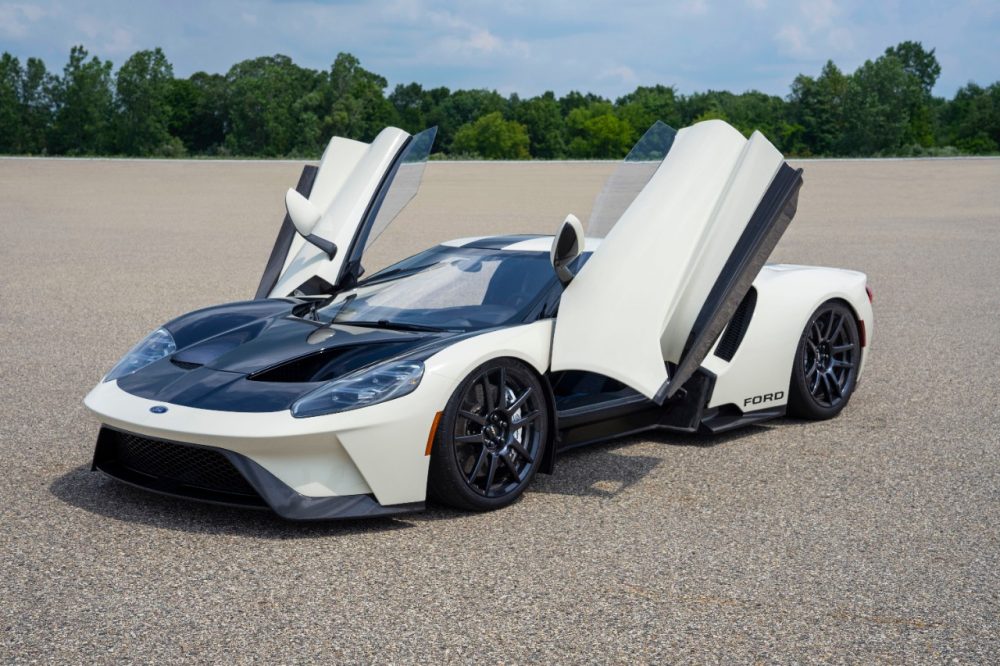 2022 Ford GT 64 Heritage Edition with doors up