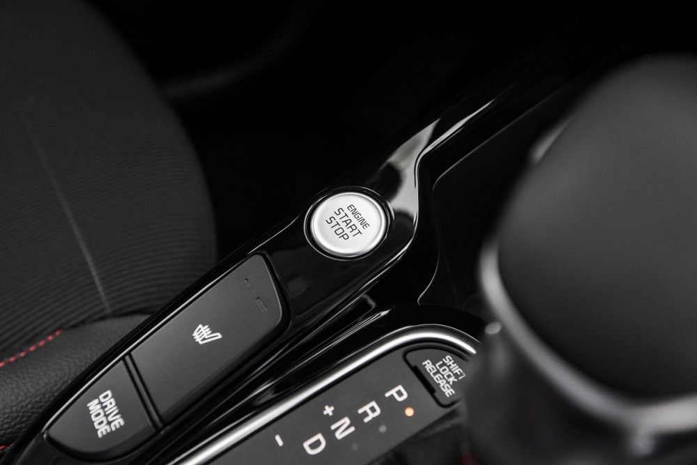 Close up of 2022 Kia Soul push button start