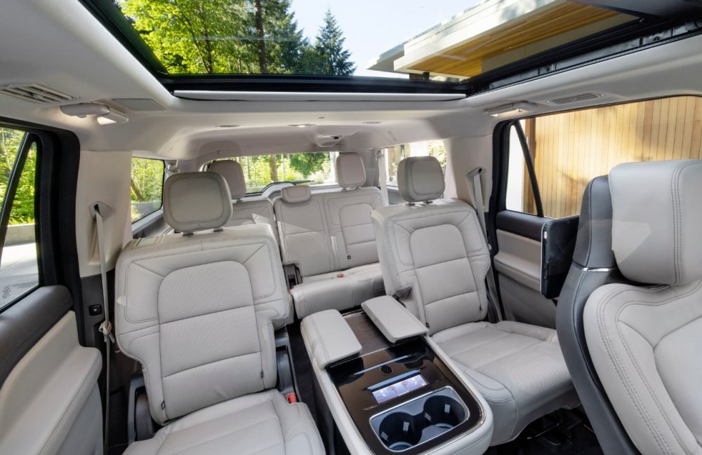 View of 2022 Lincoln Navigator second row from front row