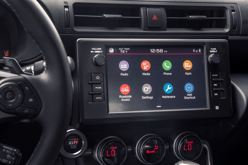 2022 Toyota GR 86 infotainment system