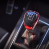 Close up of the gear shift knob in the 2022 Volkswagen Golf GTI