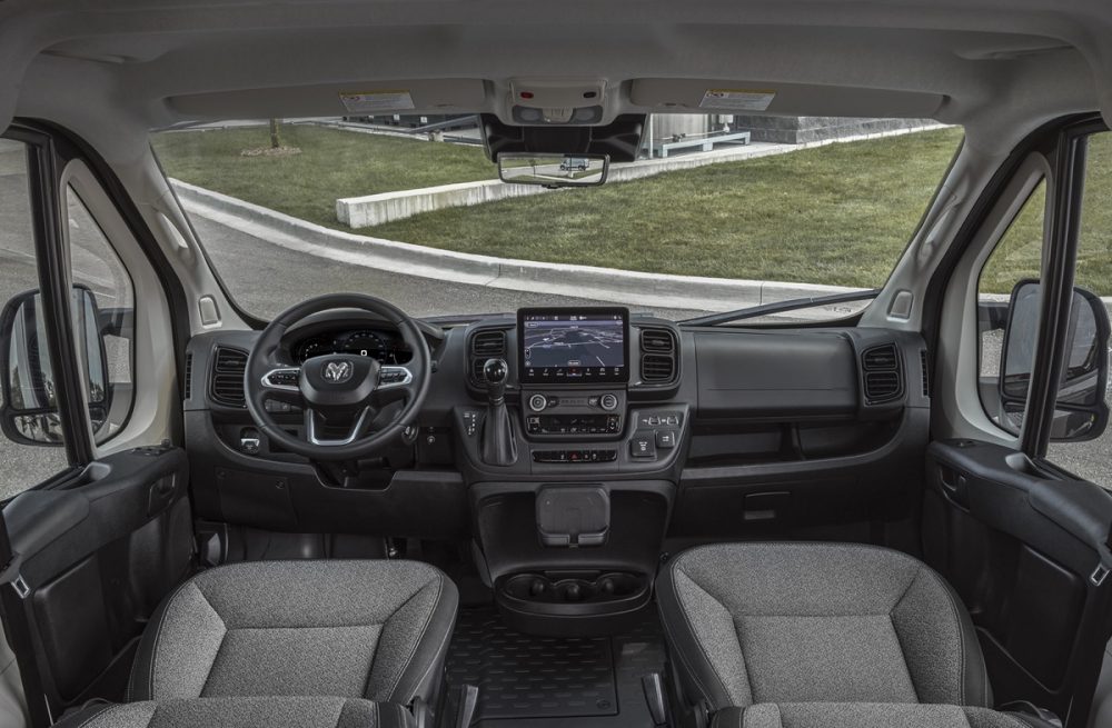 The 2022 Ram ProMaster front row