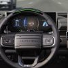 Close up of the steering wheel and driver information center in the 2024 GMC Hummer EV SUV