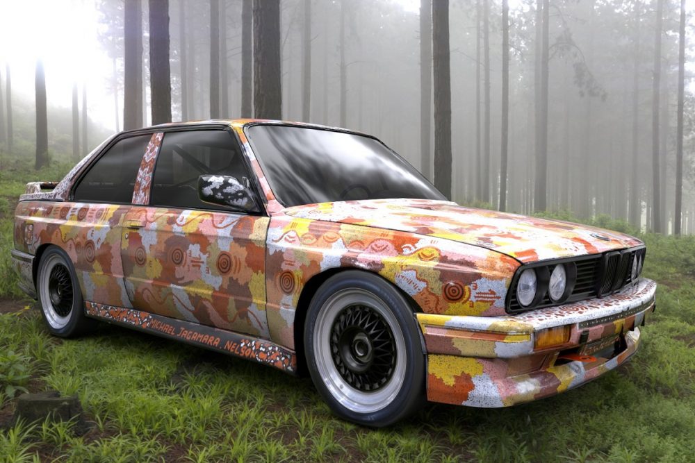 BMW Art Car Michael Jagamara Nelson 1989: BMW M3