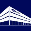 A logo for Ford Ion Park depicting artwork of the exterior