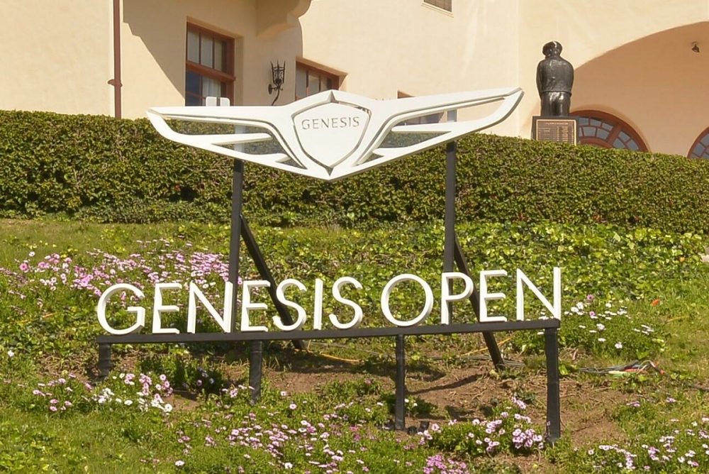 Sign and logo from 2017 Genesis Open golf tournament