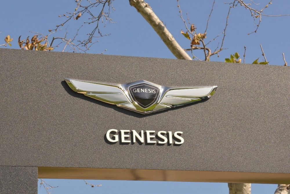 Genesis logo at 2017 Genesis Open golf tournament