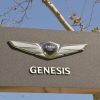 Genesis logo at 2017 Genesis Open golf tournament