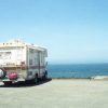 Motorhome facing the ocean