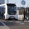 Toyota e-Palette at a pedestrian crossing