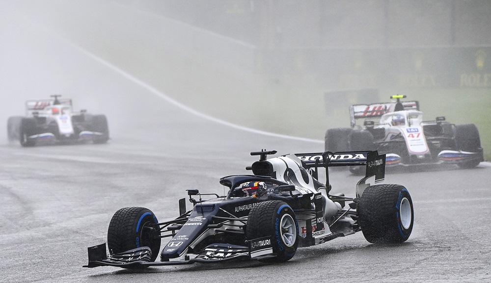 Yuki Tsunoda at the 2021 Belgian Grand Prix