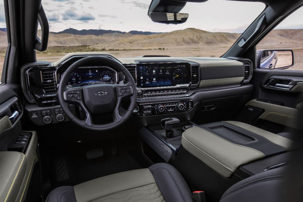 Interior of the first-ever 2022 Chevrolet Silverado ZR2