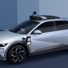 Front side view of Hyundai Ioniq 5 robotaxi