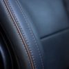 2022 Lincoln Navigator Black Label in Chroma Caviar with Invitation theme Brandy stitching closeup