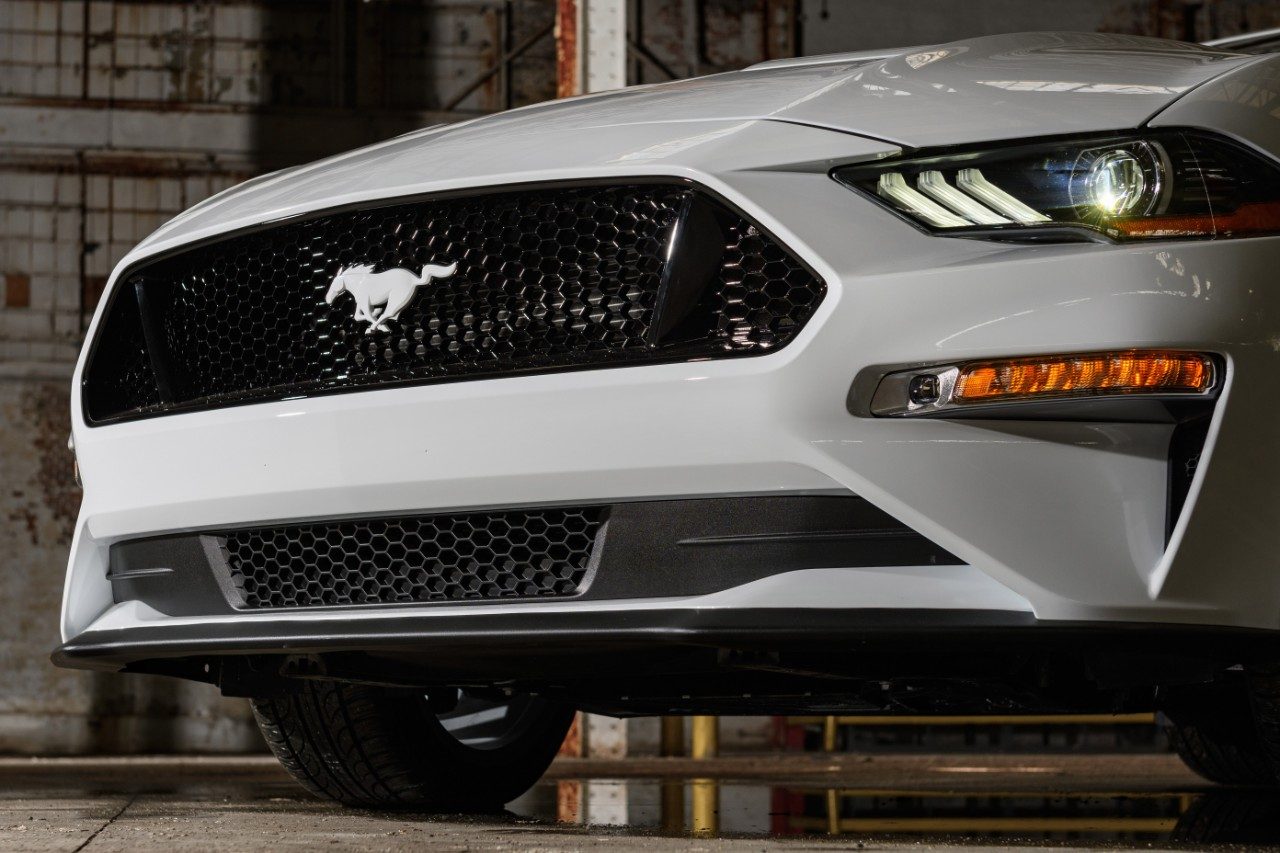 2022 Mustang Coupe Ice White Appearance Package grille