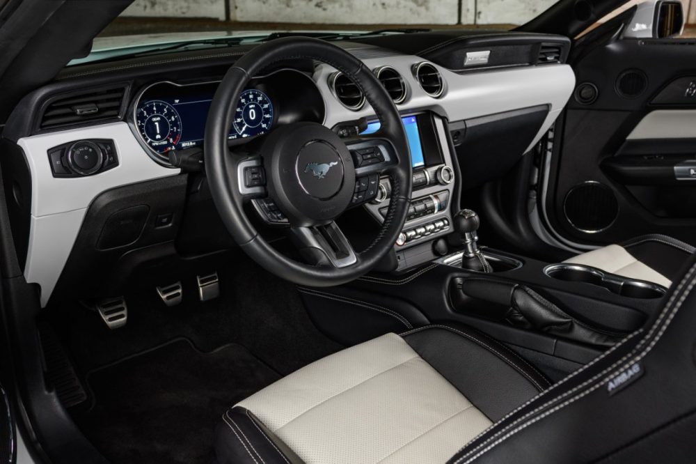 2022 Mustang Coupe Ice White Appearance Package cockpit