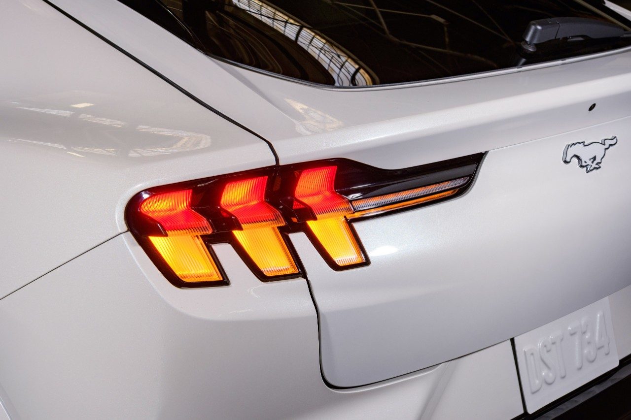 2022 Mustang Mach-E Ice White Appearance Package taillamps