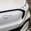 2022 Mustang Mach-E Ice White Appearance Package grille with pony emblem