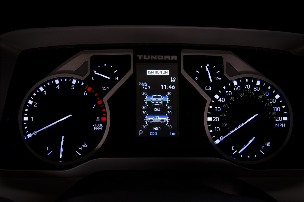 2022 Toyota Tundra Limited digital instrument display