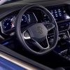 Interior close up of the 2022 Volkswagen Jetta steering wheel