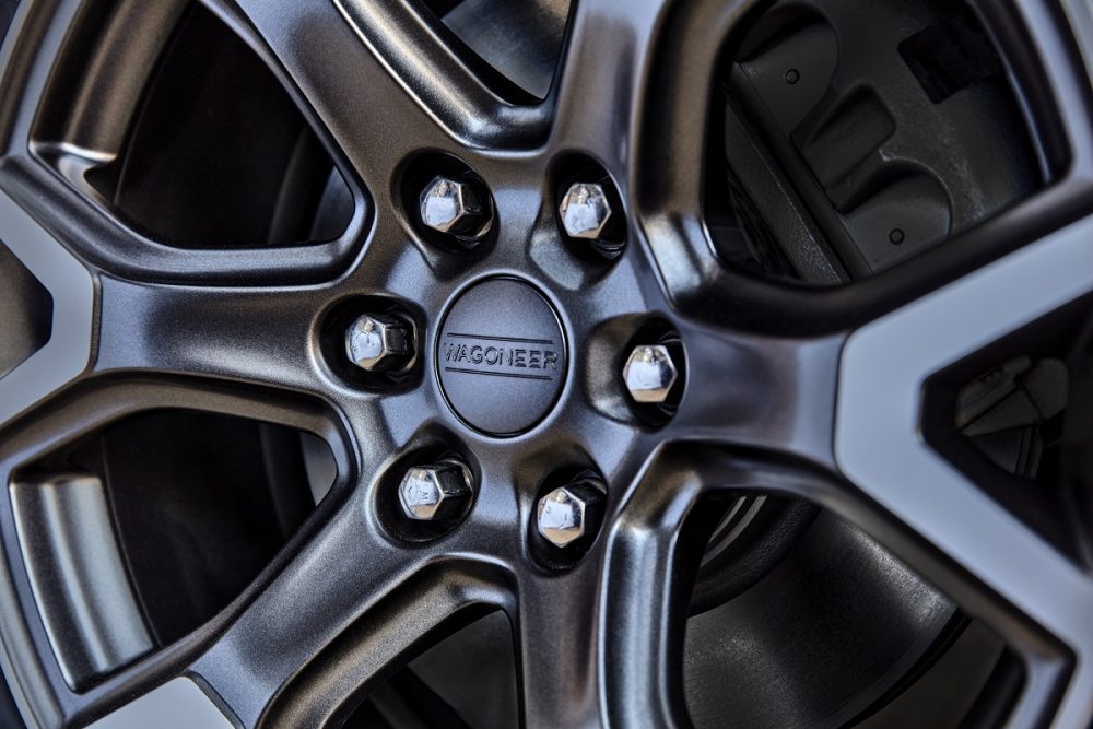 Close up of a wheel on the 2022 Wagoneer