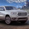 The 2022 Ram 1500 Longhorn Southfork on a trail