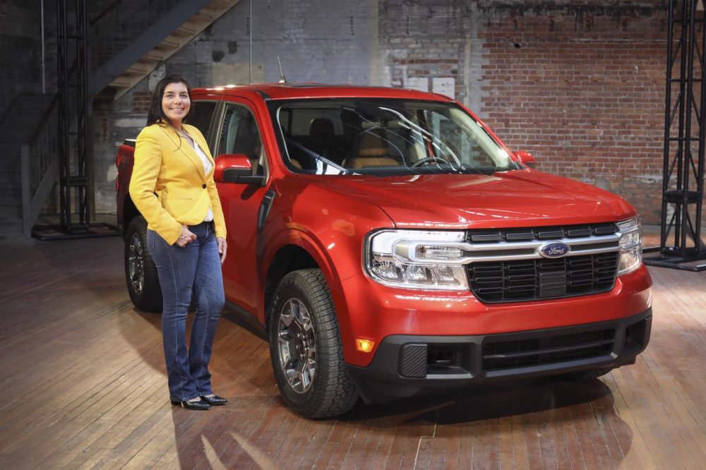 Gaby Grajales with a 2022 Ford Maverick