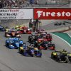 IndyCars at 2021 Grand Prix of Monterey, turn 1 of Laguna Seca