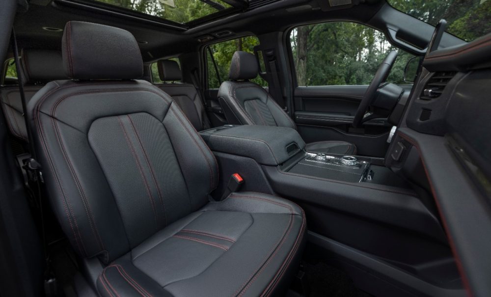 2022 Ford Expedition Stealth Edition Performance Package front row seats