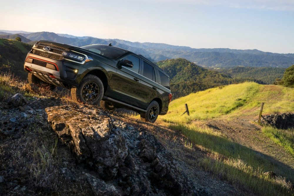 2022 Ford Expedition Timberline going up a steep grade