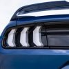 2022 Ford Mustang Stealth Edition in Atlas Blue clear tri-bar taillamp covers