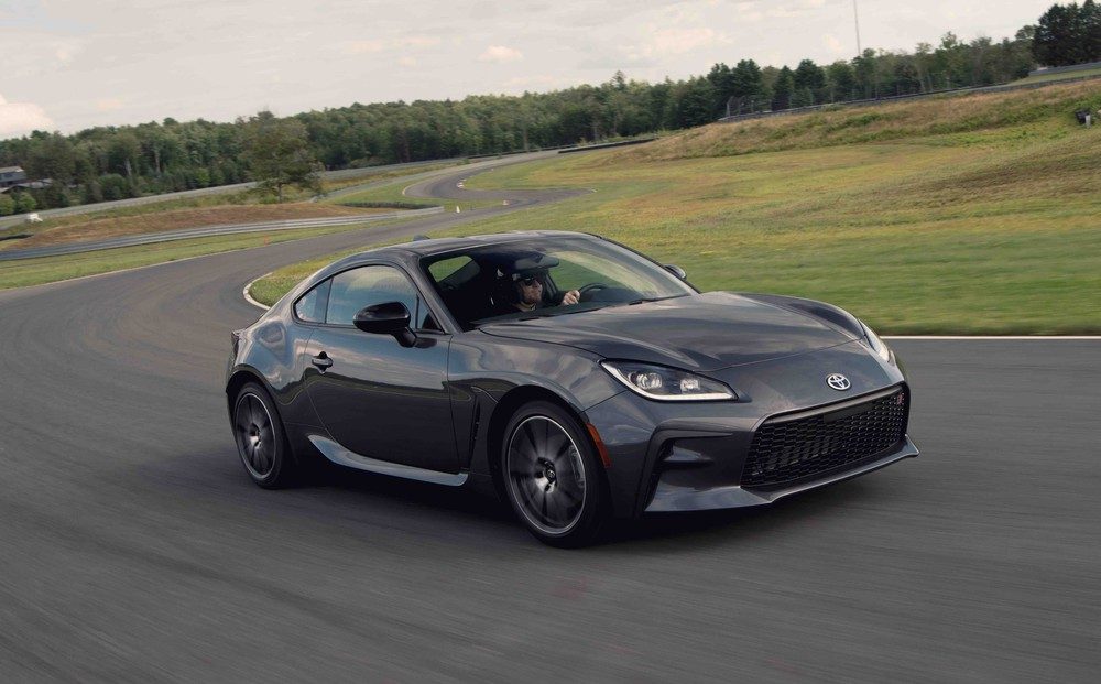 2022 Toyota GR 86 (Pavement Grey), on track