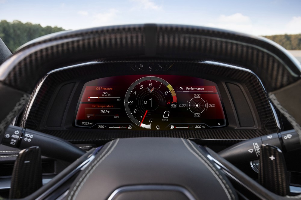 2023 Chevrolet Corvette Z06, instrument cluster