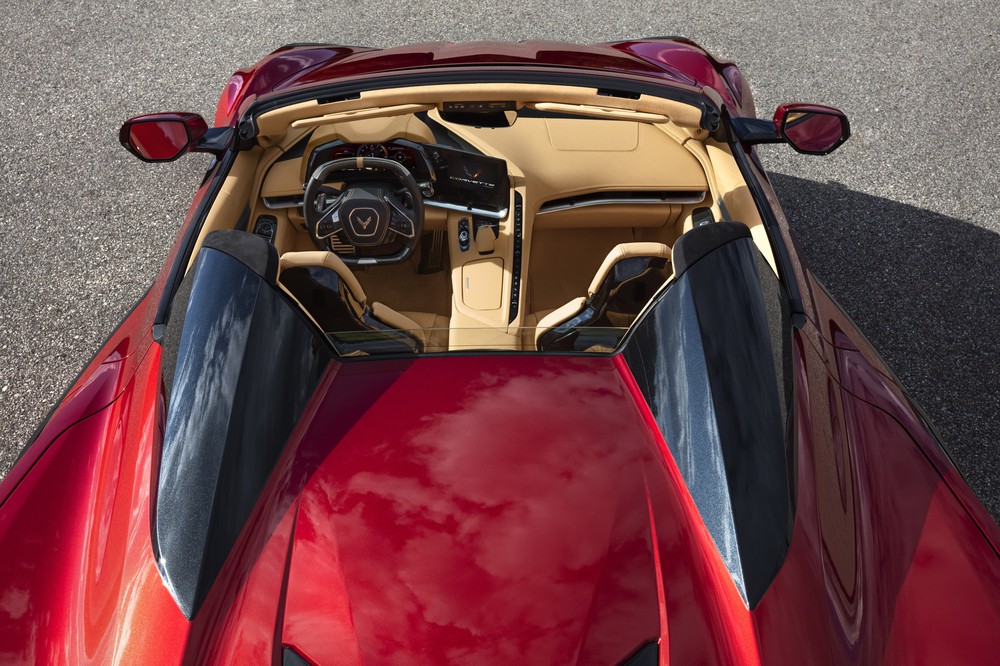 2023 Chevrolet Corvette Z06, top view