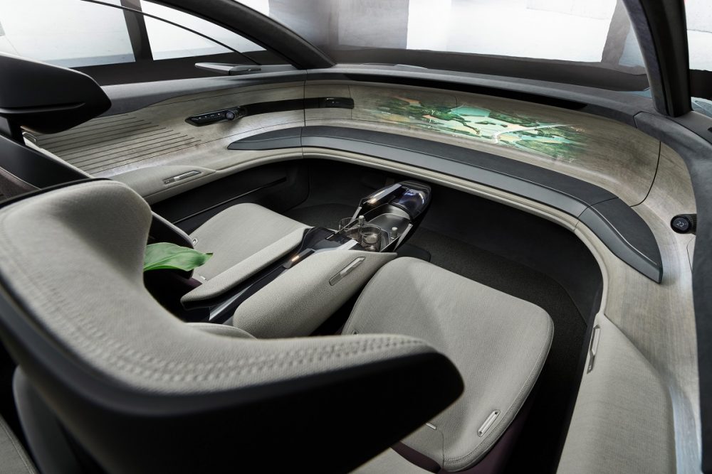 Interior front view of the Audi grandsphere concept