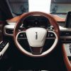 Lincoln Aviator Shinola Concept steering wheel