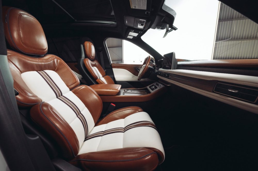 Lincoln Aviator Shinola Concept front-row seat