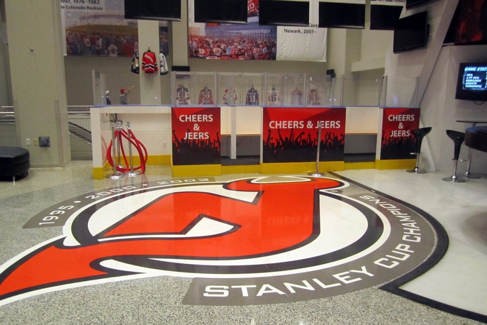 Interior of Prudential Center in Newark, New Jersey