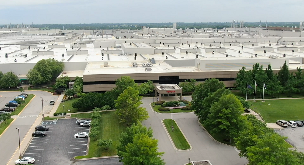 Toyota Motor Manufacturing Kentucky, aerial shot