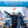 Shandiina Peters and Racquel Black at the finish line with their Wrangler Rubicon 4xe