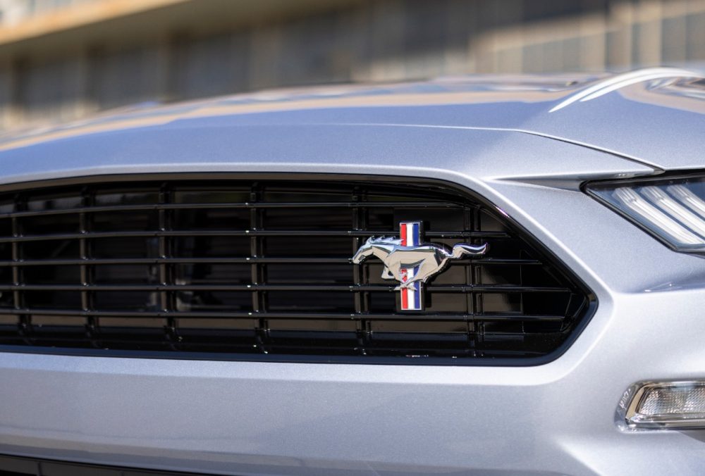 2022 Mustang Coastal Limited Edition pony badge closeup