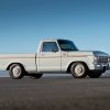 All-electric Ford F-100 Eluminator concept truck side angle profile