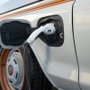 All-electric Ford F-100 Eluminator concept truck charge port