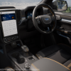 Interior of the next-gen Ford Ranger Wildtrak cabin view